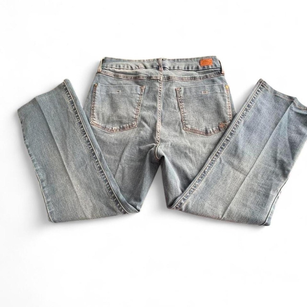 Seven7 High-rise Tummyless Slim Bootcut Light Wash Jeans Women's Size 12